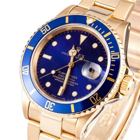 rolex submariner gold 18k|rolex submariner used price guide.